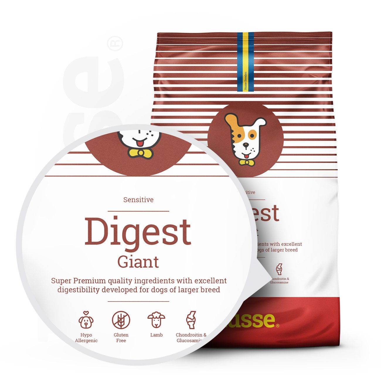 Sensitive Digest Giant, 12.5 kg | Recetë pa gluten me burime të kufizuara të proteinave shtazore