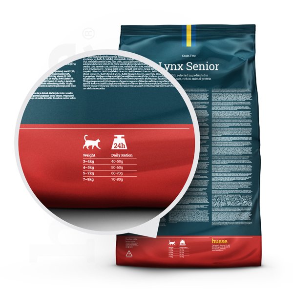 Lynx Senior, 7 kg | Ushqim krokant pa drithëra, për macet e moshuara me lëkurë dhe stomak të ndjeshëm