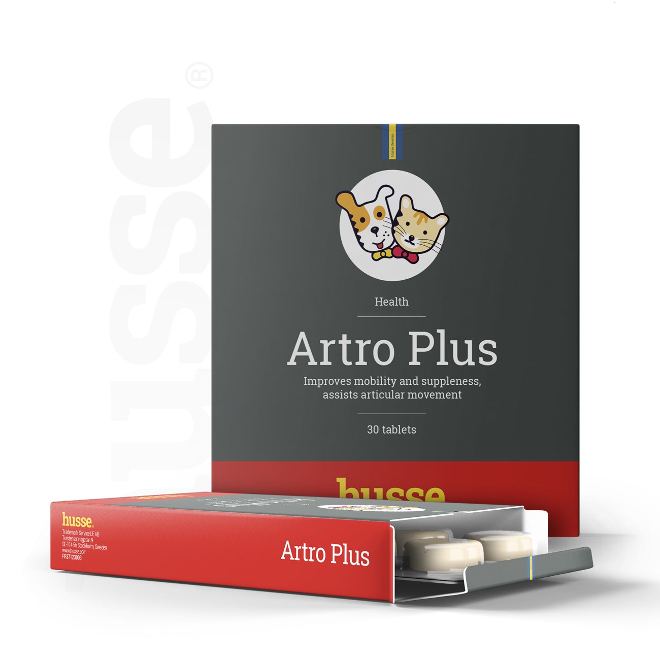 Artro Plus, 30 tableta| Ndihmon në mbështetjen e funksioneve dhe lëvizshmërisë së kyçeve tek qentë dhe macet