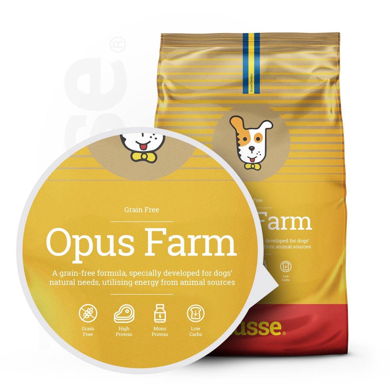 Opus Farm | Ushqim i plotë, pa drithëra për qentë aktivë me stomak të ndjeshëm