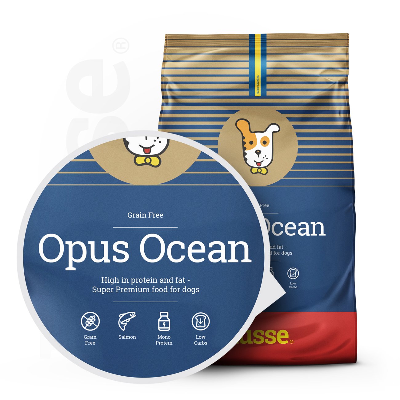 Opus Ocean, 2 kg | Kroketa pa drithëra, me një burim të vetëm proteine ​​shtazore