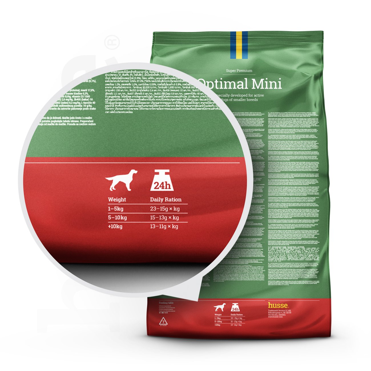 Optimal Mini, 2 kg | Ushqim i thatë për qentë trupvogël, pa gluten, i krijuar për të plotësuar nevojat e larta për energji