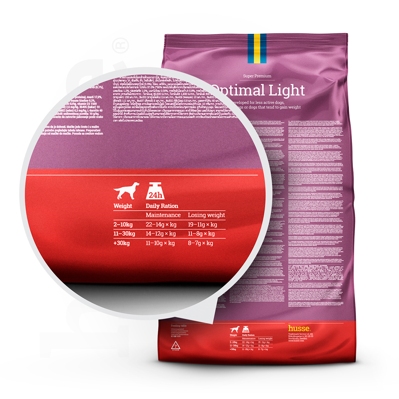 Optimal Light, 7 kg | Ushqim i thatë për qen, me përmbajtje të moderuar të energjisë, për kontroll optimal të peshës