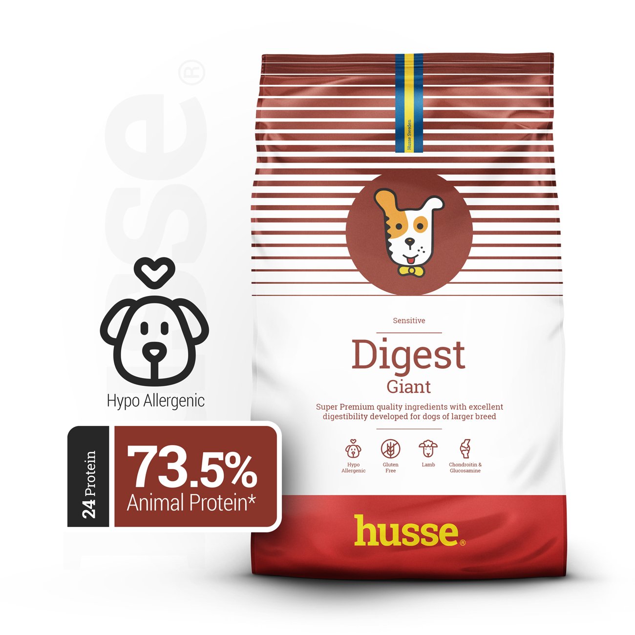 Sensitive Digest Giant, 12.5 kg | Recetë pa gluten me burime të kufizuara të proteinave shtazore