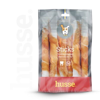 Sticks, 6 pcs | Shkopinj lëkure të papërpunuar që përtypen