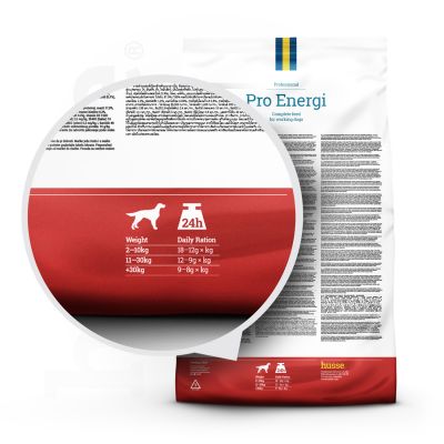Pro Energi, 15 kg | Ushqim i thatë, me përmbajtje të lartë proteinash dhe yndyre për një masë të dobët muskulore